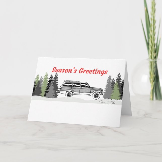 Grand Wagon Season's Greeting Christmas Holiday Card (Front)