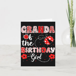 Granda of The Birthday Girl - Family Ladybug Card