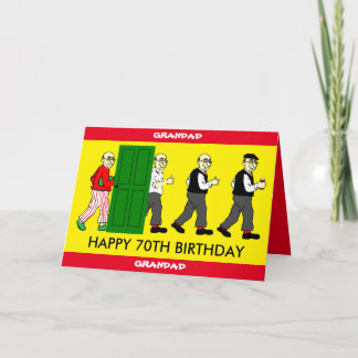 GRANDAD 70TH birthday card
