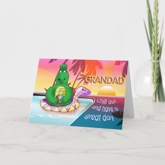 grandad chill out card (Front)