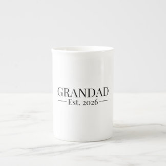 Grandad Established 2026 Bone China Mug