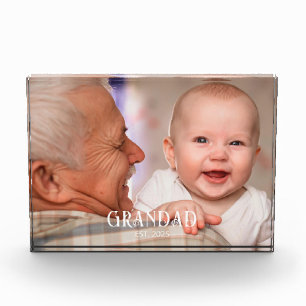 Grandad Established Gift Photo Block