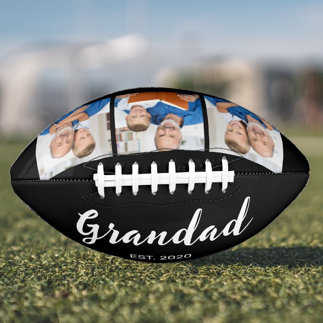 Grandad Established Modern Script 3 Photo  Football (Creator Uploaded)