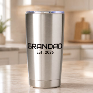 Grandad Established New Grandad Gift  Insulated Tumbler