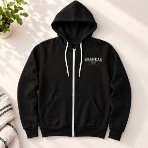 Grandad Established New Grandpa Gift Hoodie