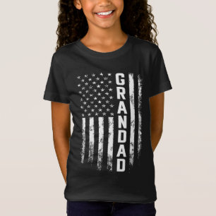 Grandad Gift America Flag Gift For Men Father's Da T-Shirt