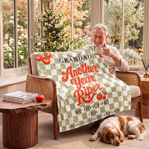 Grandad is Another Year Riper Text Fleece Blanket