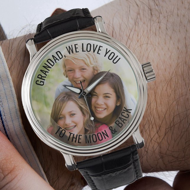 Grandad Love You to the Moon and Back Photo Watch (Creator Uploaded)