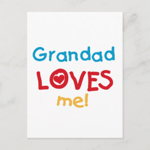 Grandad Loves Me T-shirts and Gifts Postcard
