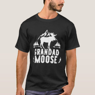 Grandad Moose Matching Family Camping Hiking T-Shirt