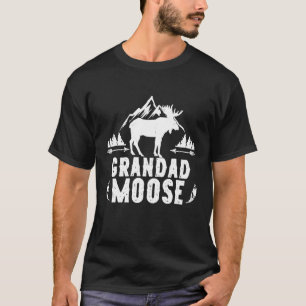 Grandad Moose Matching Family Camping Hiking T-Shirt