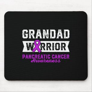 Grandad Of A Warrior Pancreatic Purple Ribbon Supp Mouse Pad