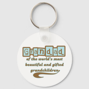 Grandad of Gifted Grandchildren Key Ring
