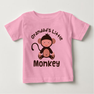 Grandads Little Monkey Baby T-Shirt