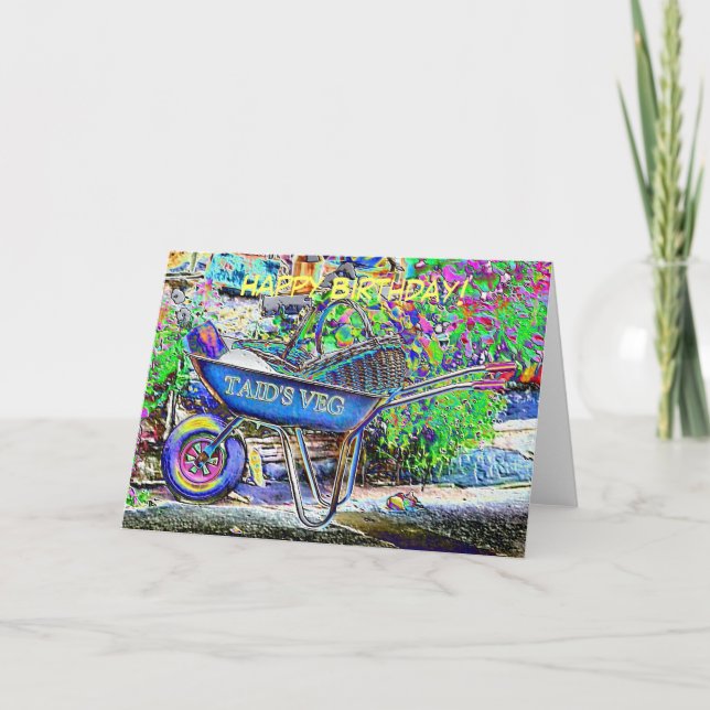 GRANDAD'S WHEELBARROW CARD (Front)