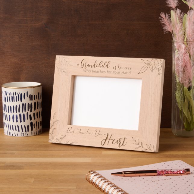 Grandchild Love Engraved Touches Your Heart Frame (Left)