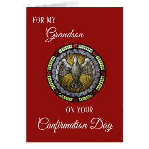 Grandchild Sacrament Confirmation Stained Glass