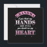 Grandchildren Grandchild Nana Granny Funny Grandmo Invitation<br><div class="desc">Our "Grandchildren Grandchild Nana Granny Funny Grandmom Family Gift Grandma You Should See My Heart" is the perfect artwork design for Grandma and Grandchildren. Great gift idea for Christmas,  Birthdays and Any occasions.</div>