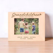Grandchildren Make Life Grand Names Keepsake