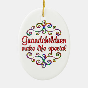 Grandchildren Make Life Special Ceramic Tree Decoration