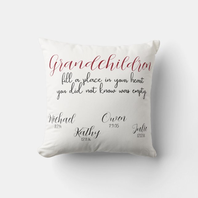 Grandchildren Pillow (Front)
