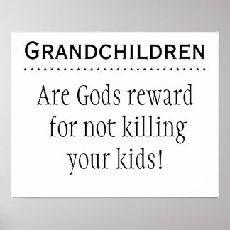 Grandchildren Rewards Poster