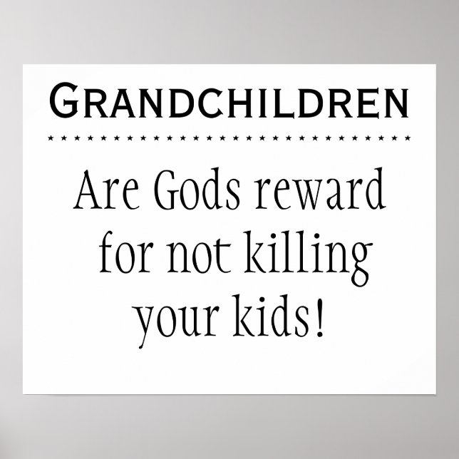 Grandchildren Rewards Poster (Front)