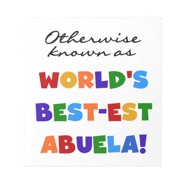 grandcolorsabuela notepad (Front)