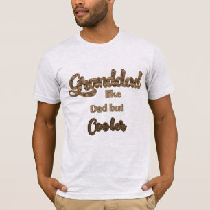 Granddad Like Dad But Cooler Wooden Plank T-Shirt