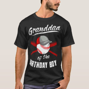Granddad Of The Birthday Boy Baseball Bday Party C T-Shirt