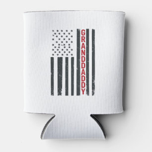 Granddaddy American Flag Vintage Patriotic Design_ Can Cooler