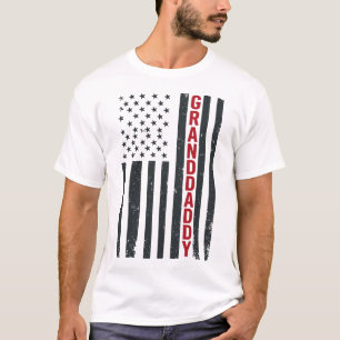 Granddaddy American Flag Vintage Patriotic Design_ T-Shirt