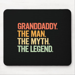 Granddaddy Man Myth Legend Retro Design Mouse Pad