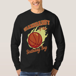 Granddaddy Of The Birthday Boy Basketball Family B T-Shirt