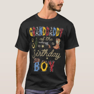 Granddaddy Of The Birthday Boy Cowboy Rodeo Grandd T-Shirt