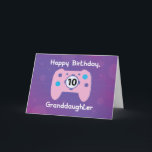 Granddaughter 10 Year Old Birthday Gamer Controlle Card<br><div class="desc">Soon a 10th birthday celebration will be happening. You should join in and not miss it since it will be your granddaughter who is turning ten. Now you should get this card so you could give her this once the celebration starts.</div>
