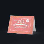Granddaughter 20th Birthday with Crown & Gold Dots Card<br><div class="desc">As grandparents,  your granddaughters are special. And on a granddaughter’s special day you can send special greeting and special greetings with this special card. The crown and gold looking dots on the front of this cards make sparkling birthday celebration.</div>