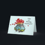 Granddaughter 33rd Birthday Car Load of Hearts Card<br><div class="desc">Beep beep! Give way to the car that carries loads of love for a sweet granddaughter to greet her on her 33rd birthday celebration. So if you want to send loads of love to your granddaughter too then better get this card now!</div>