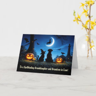 Granddaughter and Husband Halloween Cute Card