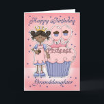 Granddaughter Birthday Card - Cupcake Princess<br><div class="desc">Granddaughter Birthday Card - Cupcake Princess</div>