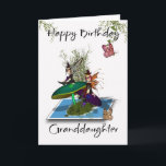 Granddaughter Birthday Card - Cute Gothic Fairies<br><div class="desc">Granddaughter Birthday Card - Cute Gothic Fairies Springing From A Photograph</div>