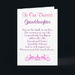 granddaughter birthday card.girls.daughters.female card<br><div class="desc">Word art card from my mind</div>