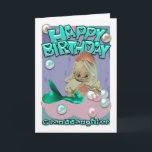 Granddaughter Birthday Card With Mermaid<br><div class="desc">Granddaughter Birthday Card With Mermaid</div>