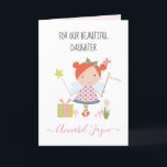 Granddaughter birthday fairy girls whimsical  card<br><div class="desc">An adorable birthday card with the cutest little fairies that you can personalise with your granddaughter's name. The birthday fairy collection is perfect for little girls who adore magical creatures. You can choose between two types of card. You can choose either silky gloss paper or matte paper. Matte, is a...</div>