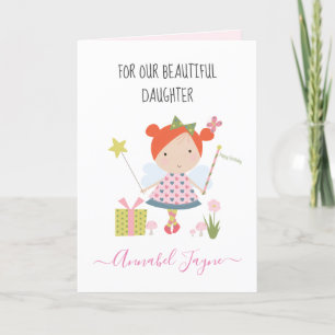 Granddaughter birthday fairy girls whimsical card