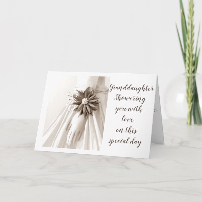 **GRANDDAUGHTER** BRIDAL SHOWER - LOVE TO YOU INVITATION (Front)