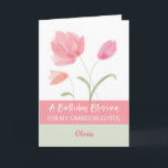 Granddaughter Custom Name Religious Birthday Card<br><div class="desc">Now that your granddaughter will be celebrating her birthday you must this card to greet her and share religious wishes for her. You can personalise her name in the front of this.</div>