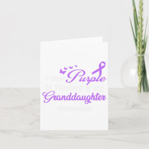 Granddaughter Drug Overdose Awareness Memory Card
