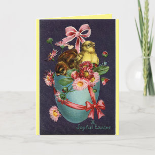 Granddaughter Easter Chicks In Egg Card