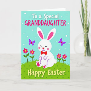 Granddaughter Easter Time Card